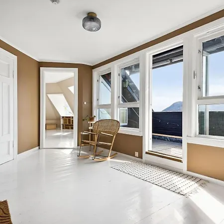 Rom I Loftsleilighet Med Utsikt ホームステイ ベルゲン